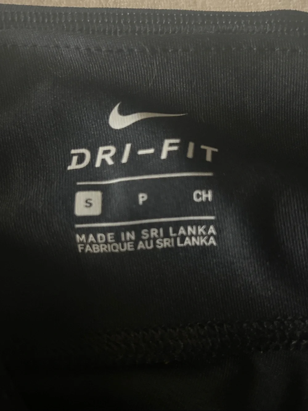 Nike Black Girls' Leggings with White Swoosh